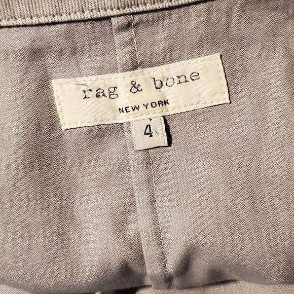 Rag & Bone Gray Shirt Mini Dress Two Pockets Women’s Size 4 - Picture 12 of 15